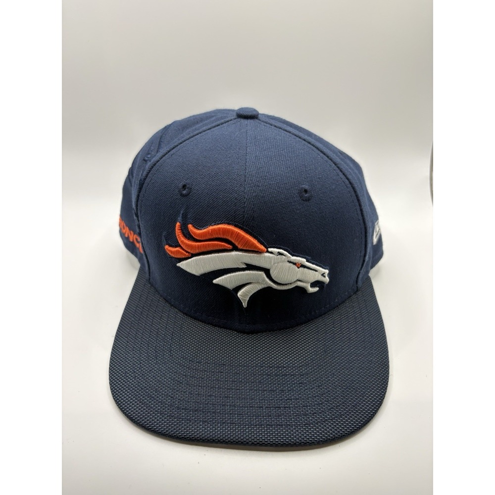Denver Broncos New Era 9FIFTY Snapback Hat NFL Navy Orange OSFM
